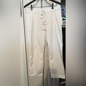 Tommy Bahama Two Palms Raw Edge Crop Linen Pants in White